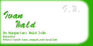 ivan wald business card